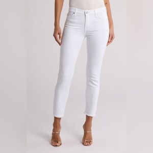 Women's 7 for all mankind White cropped skinny Jeans